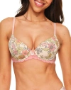 Adore Me Kati Contour Demi Bra In Floral Orange