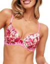 Adore Me Kati Contour Demi Bra In Floral Pink