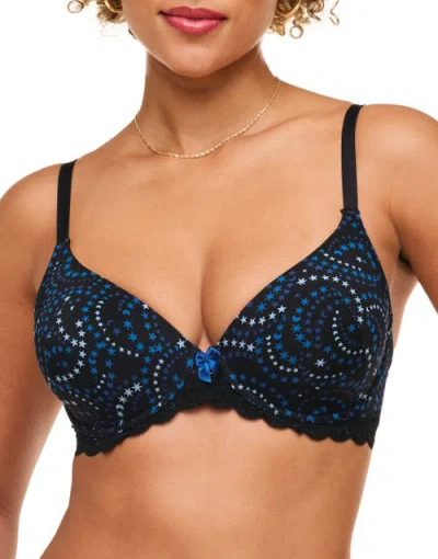 Adore Me Kati Contour Demi Bra In Novelty Black
