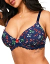 Adore Me Kati Contour Demi Bra In Novelty Blue