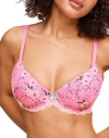 Adore Me Kati Contour Demi Bra In Pink Floral
