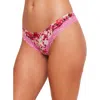 Adore Me Kati Thong Panties In Floral Pink