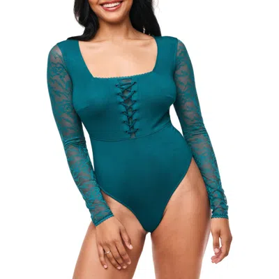 Adore Me Katrin Bodysuit In Dark Blue