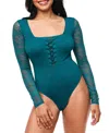Adore Me Katrin Bodysuit In Dark Blue