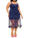 Adore Me Kaycee Slip In Floral Blue