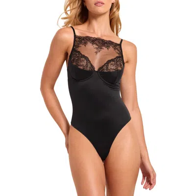 Adore Me Kellie Bodysuit Lingerie In Black