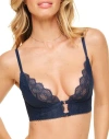 Adore Me Kinley Unlined Plunge Bra In Dark Blue