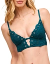 Adore Me Kyra Push Up Plunge Bra In Dark Blue