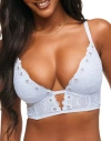 Adore Me Kyra Push Up Plunge Bra In Light Blue