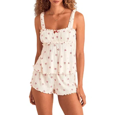 Adore Me Leanore Tank & Shorts Pajama Set In Multi