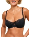 Adore Me Leigha Contour Balconette Bra In Black