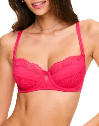 Adore Me Leigha Contour Balconette Bra In Dark Pink