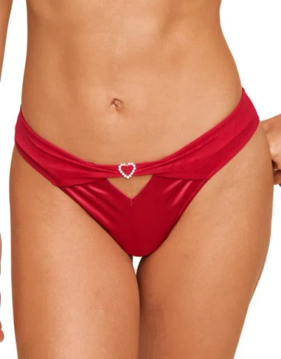 Adore Me Libi Cheeky Panties In Dark Red