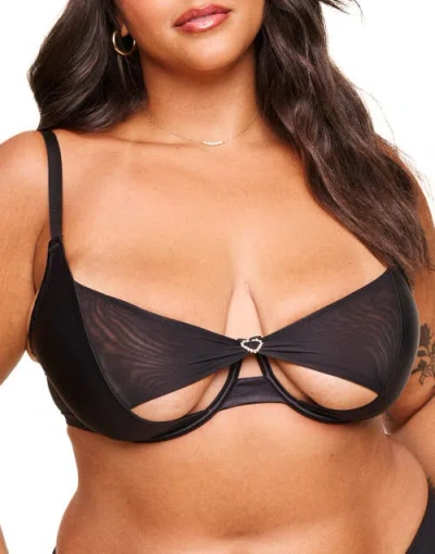 Adore Me Libi Unlined Demi Bra In Black