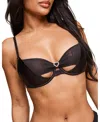 Adore Me Libi Unlined Demi Bra In Black