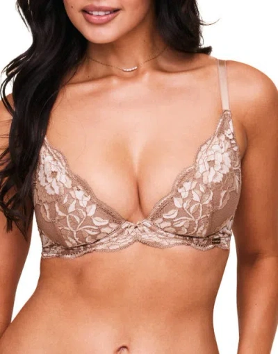 Adore Me Lilibet Contour Plunge Bra In Medium Beige