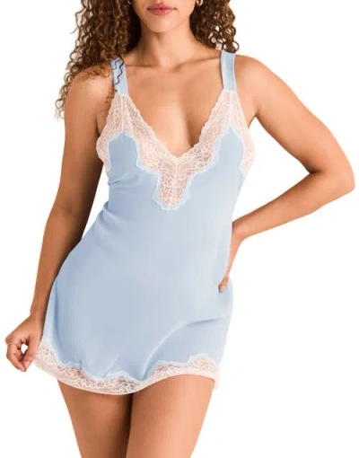 Adore Me Lilitha Slip Lingerie In Blue