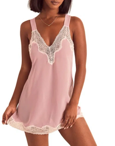 Adore Me Lilitha Slip Lingerie In Pink