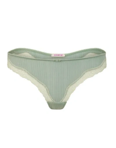 Adore Me Lilou Thong Panties In Green