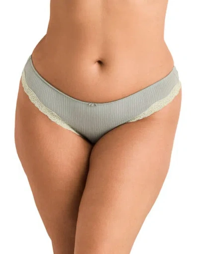 Adore Me Lilou Thong Panties In Green