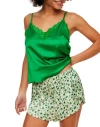 Adore Me Linny Pajama Camisole & Shorts Set In Convo Green