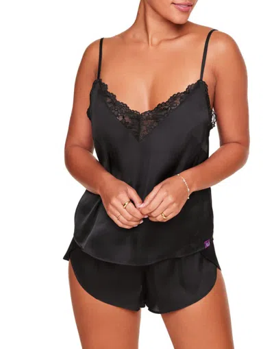 Adore Me Linny Pyjama Camisole & Short Set In Black