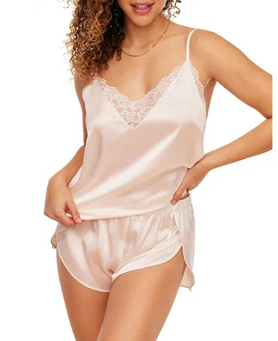 Adore Me Linny Women's Pajama Cami & Shorts Set In Light White