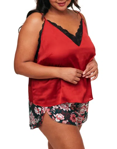 Adore Me Linny Women's Plus-size Pajama Camisole & Shorts Set In Multi
