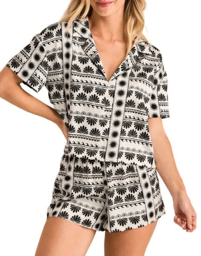 Adore Me Lisbeth Short Pajama Set In Black