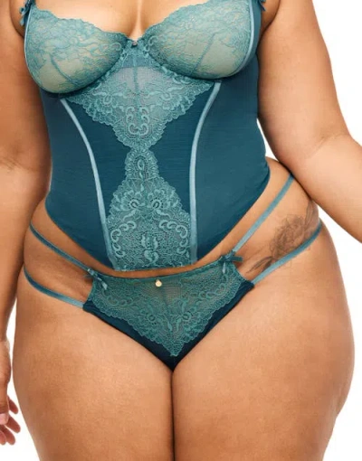 Adore Me Liv Brazilian Panties In Dark Green