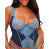 Adore Me Liv Bustier In Dark Blue