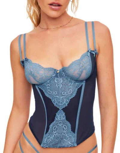 Adore Me Liv Bustier In Dark Blue