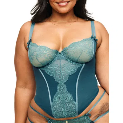 Adore Me Liv Bustier In Dark Green