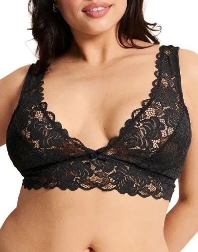 Adore Me Livi Unlined Bralette Bra In Black