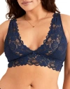 Adore Me Livi Unlined Bralette Bra In Blue