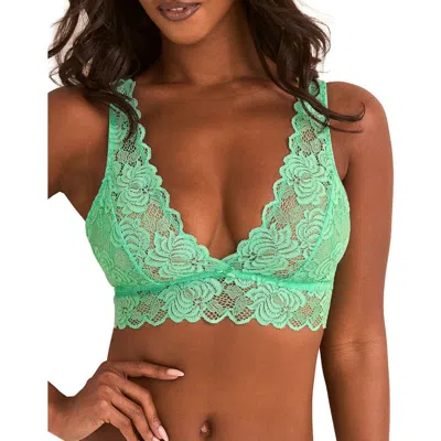 Adore Me Livi Unlined Bralette Bra In Green
