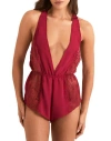 Adore Me Lizzy Romper Lingerie In Red