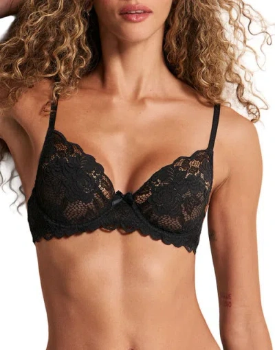 Adore Me London Unlined Full Coverage Bra In Black