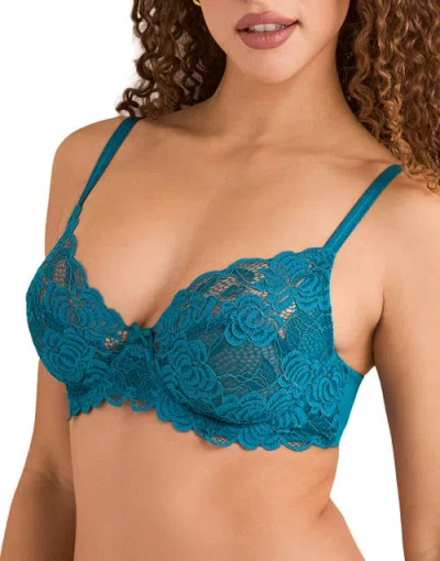 Adore Me London Unlined Full Coverage Bra In Blue