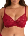 Adore Me London Unlined Full Coverage Bra In Red