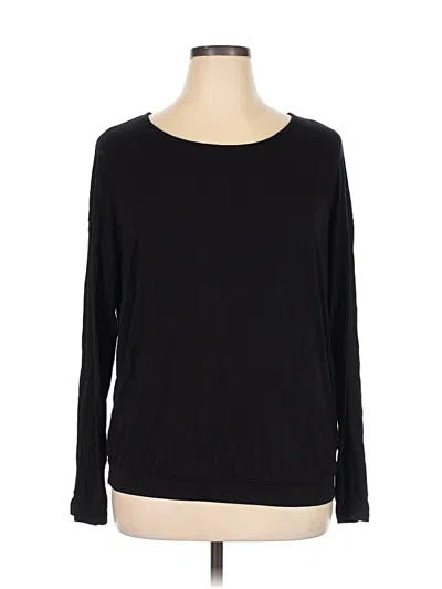 Pre-owned Adore Me Long Sleeve Top Black Boatneck Tops