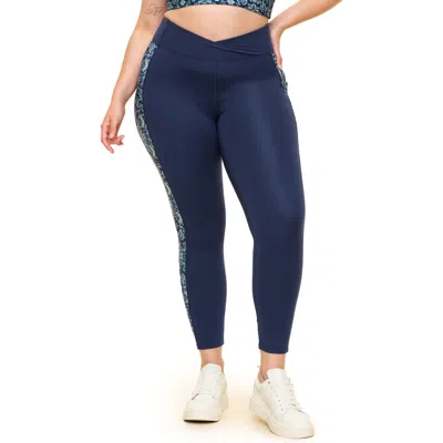 Adore Me Lotus Lotus Leggings In Geo Blue