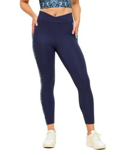Adore Me Lotus Lotus Leggings In Geo Blue