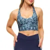 Adore Me Lotus Medium Support Lotus Sports Bra In Geo Blue