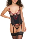Adore Me Lovette Unlined Plunge Bustier In Black