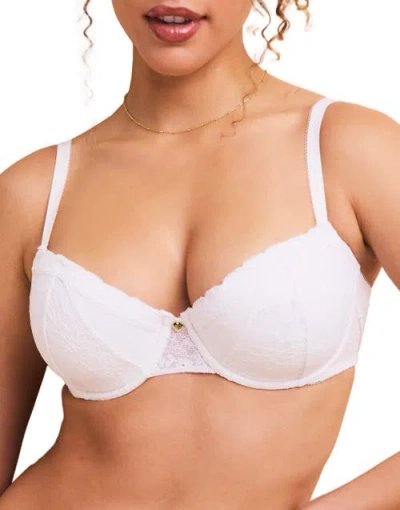 Adore Me Lucie Contour Balconette Bra In White