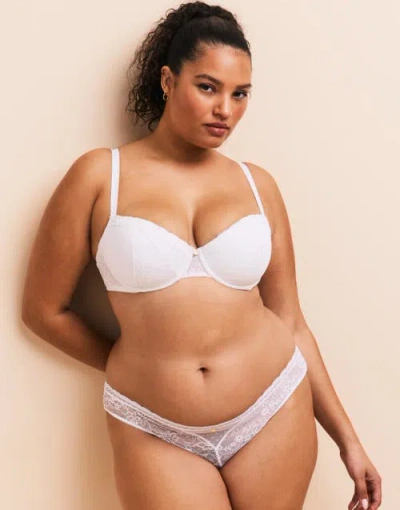Adore Me Lucie Contour Balconette Bra In White
