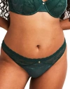 Adore Me Lucie Thong Panties In Dark Green