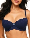 Adore Me Lumi Contour Demi Bra In Dark Blue