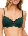 Adore Me Lumi Contour Demi Bra In Dark Green